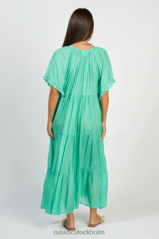 kvinnor Naudic amisha kortärmad maxi smaragd kläder ZN2F6110