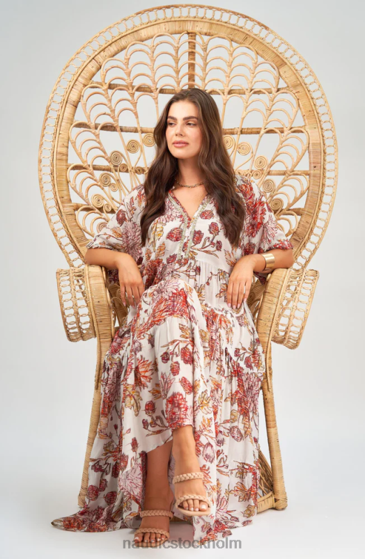 kvinnor Naudic amisha kortärmad maxi willow kläder ZN2F676