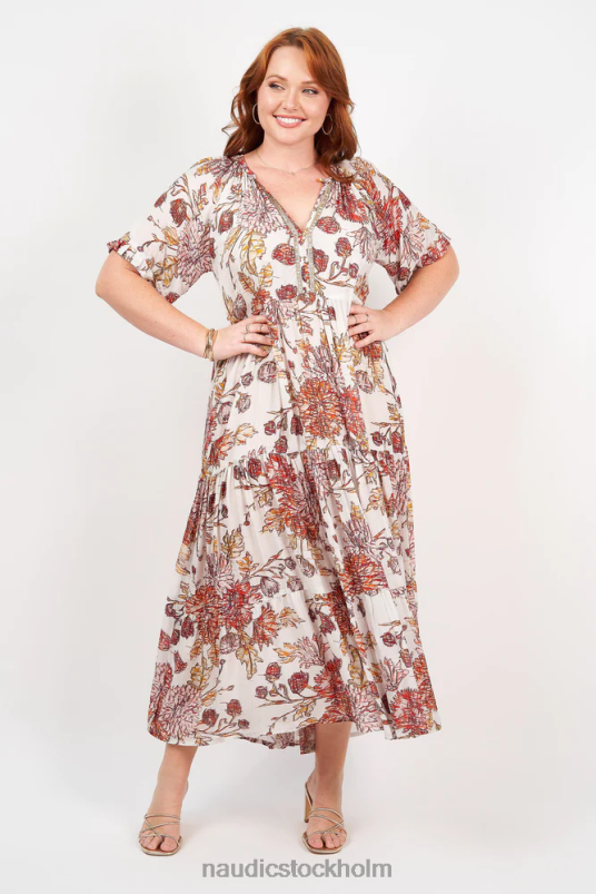 kvinnor Naudic amisha kortärmad maxi willow kläder ZN2F676