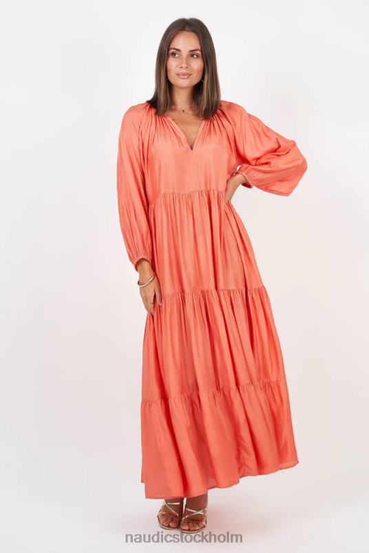 kvinnor Naudic amisha långärmad maxi korall kläder ZN2F697
