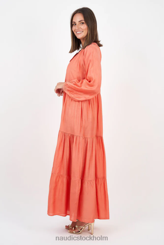 kvinnor Naudic amisha långärmad maxi korall kläder ZN2F697