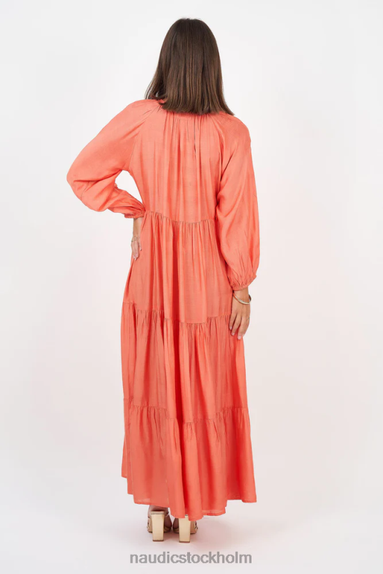 kvinnor Naudic amisha långärmad maxi korall kläder ZN2F697