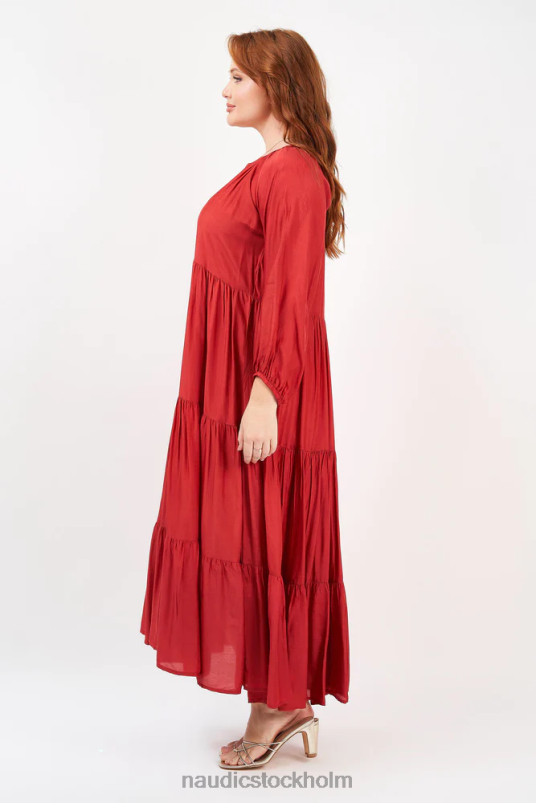 kvinnor Naudic amisha långärmad maxi scarlet kläder ZN2F642