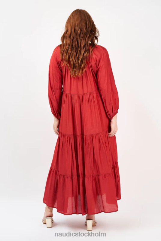 kvinnor Naudic amisha långärmad maxi scarlet kläder ZN2F642