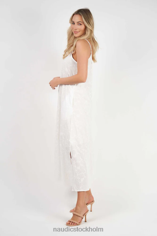 kvinnor Naudic criss cross maxi chantilly schiffli kläder ZN2F672