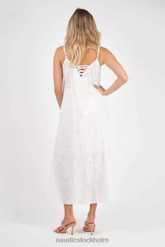 kvinnor Naudic criss cross maxi chantilly schiffli kläder ZN2F672