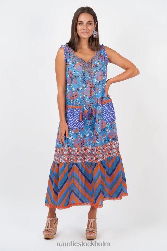 kvinnor Naudic epson maxi harlo patch blå kläder ZN2F6376