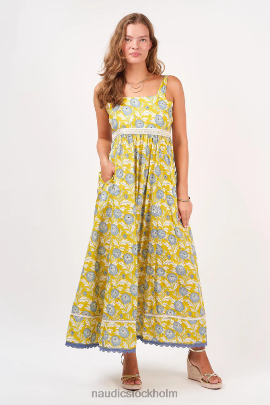 kvinnor Naudic mila maxi valencia citron kläder ZN2F6345