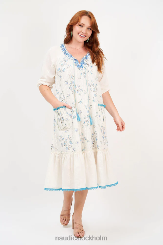 kvinnor Naudic sao paulo maxi societet schiffli kläder ZN2F6126