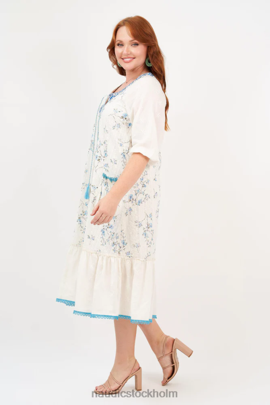 kvinnor Naudic sao paulo maxi societet schiffli kläder ZN2F6126