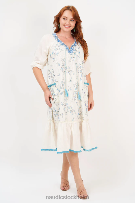 kvinnor Naudic sao paulo maxi societet schiffli kläder ZN2F6126