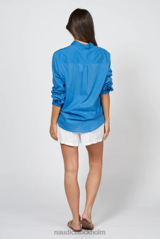 kvinnor Naudic marina skjorta blåklint kläder ZN2F6173