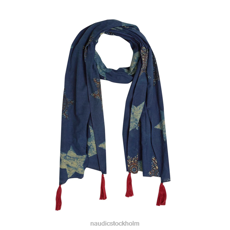 kvinnor Naudic blå stjärnhalsduk kläder ZN2F6338