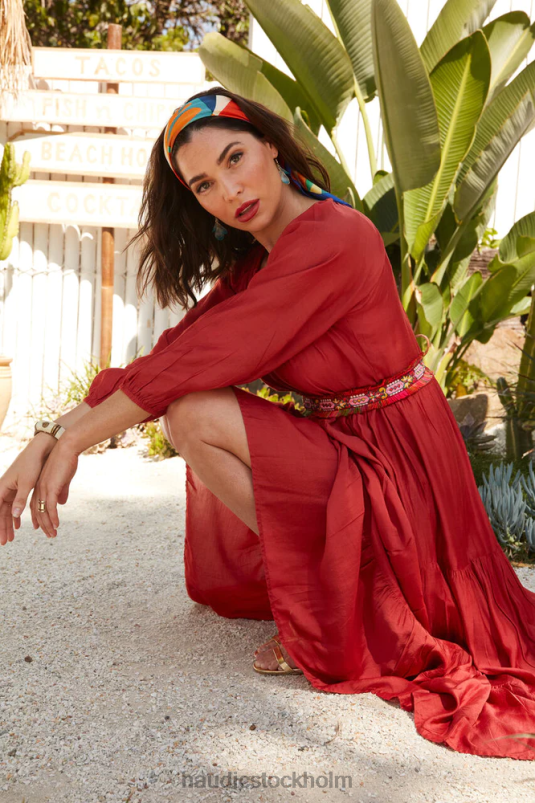 kvinnor Naudic flamencobälte rött Tillbehör ZN2F6407